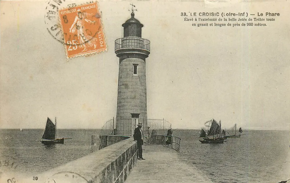 Le Croisic (Loire-Inf.) — O Farol — F. Chapeau, editor Nantes, n°33 - Frente