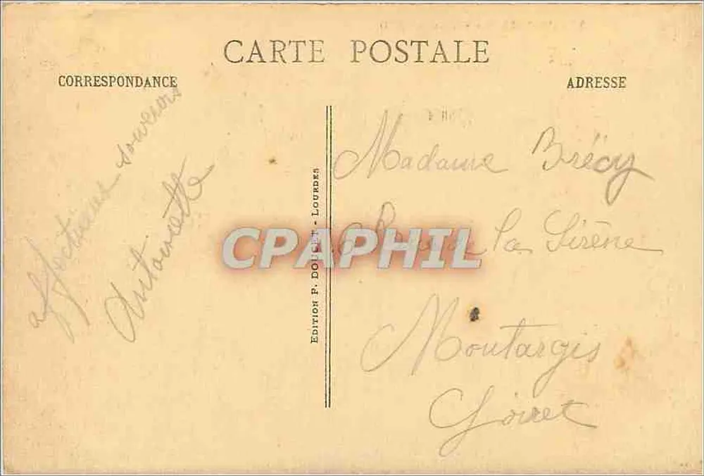 Lourdes - A Basílica P.D. — editor P. Dolic - n°37 - Verso