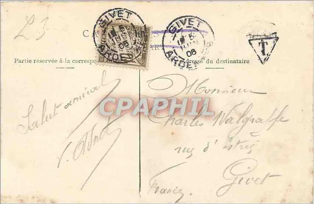 Ostende, a — praia animada — L. L. B. — N. 75 - Verso