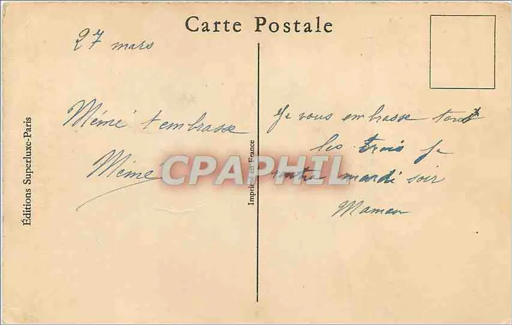 Menina sorridente com jaqueta vermelha — Éditions Superduluxe-Paris, número de série não visível - Verso