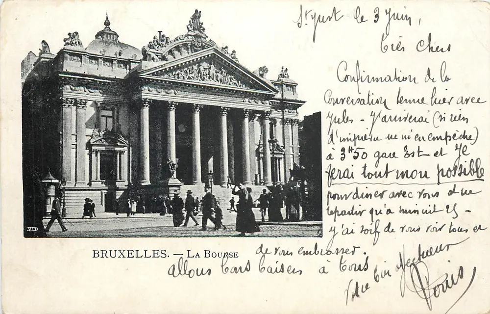 Bruxelas — A Bolsa — VED - Frente