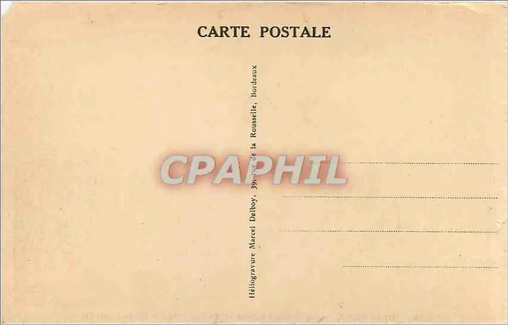 Bordeaux — Die Brücke, die Kirche und die Turm Saint-Michel — M. D. n°16 - Rückseite