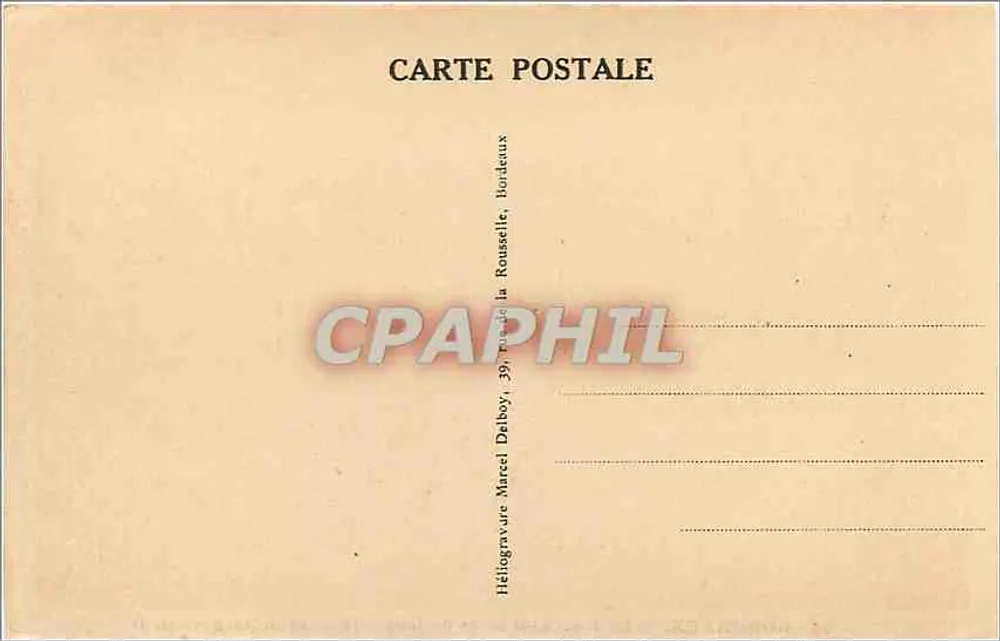 Bordeaux — O Pont (501 m. 75 de long - 14 m. 85 de larga) — M. D. - Verso