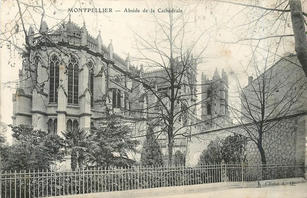 Montpellier — Abside da Catedral — Cliché A. M. - Frente