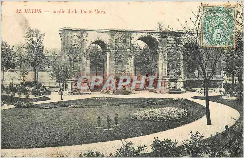 Reims — Jardim da Porte Mars — Editora: n° 42 - Frente