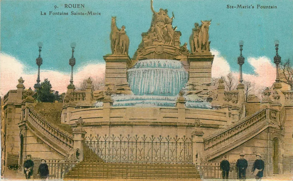 Rouen — La Fontaine Sainte-Marie — éditeur non identifié, n° de série 9 - Recto