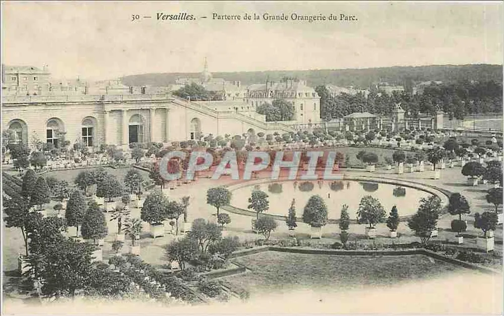 Versailles — Parterre de la Grande Orangerie du Parc — éditeur non identifié, n° 30 - Recto