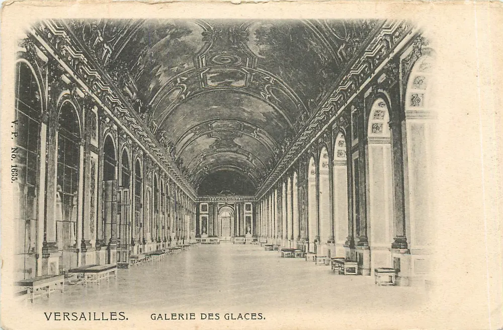 Versailles — Galeria dos Espelhos — V.P. No. 1635 - Frente