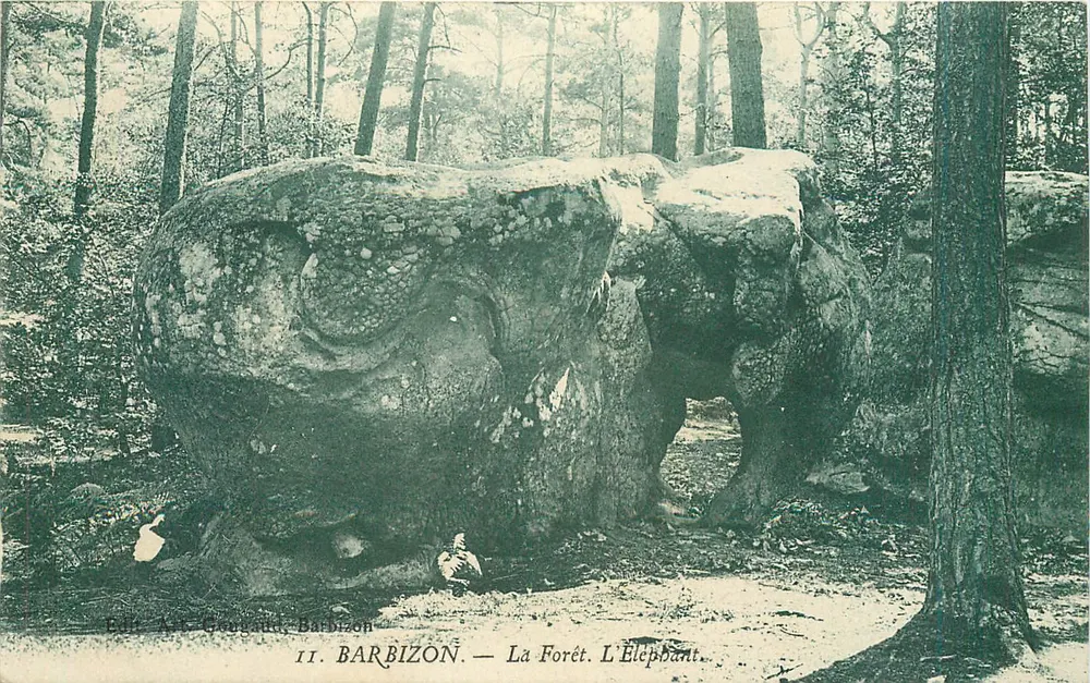 Barbizon — A Floresta. O Elefante — Edit. Art. Georges, Barbizon - Frente