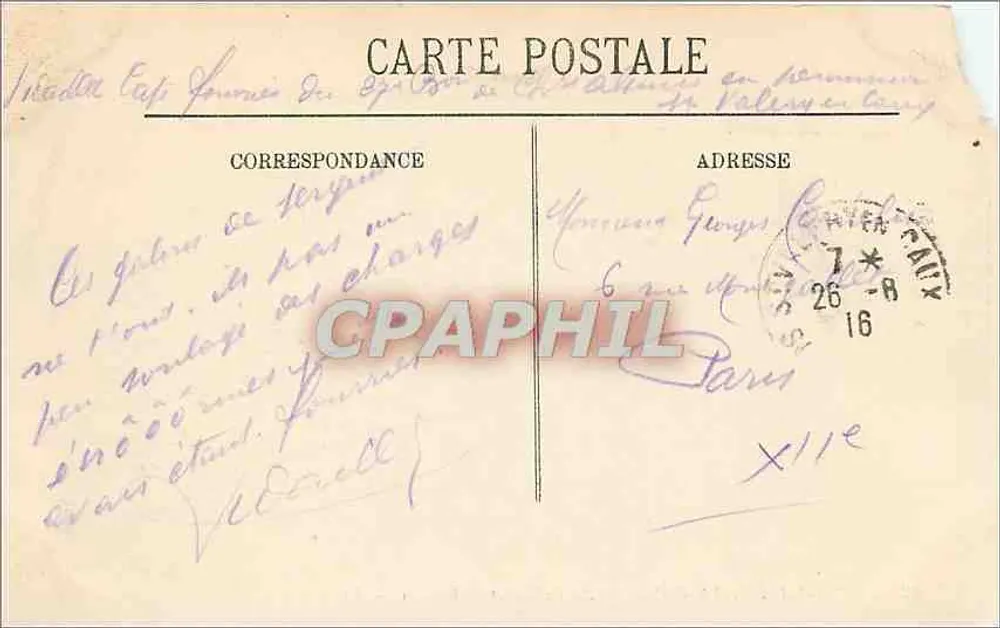 Saint-Valéry-en-Caux — Die Kabinen und die Klippen — LL. - Rückseite