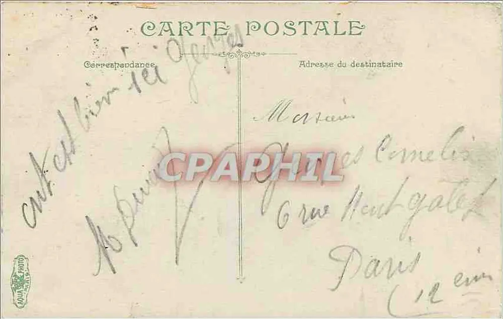 Jardins de Versailles. O Embarcadère — Editor L.V. & Cie, n° 2390 - Verso