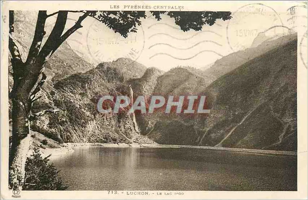 As Pirineus Centrais — Luchon — O Lago de Ood — Edição Pirineus-Oceano, Toulouse - Frente
