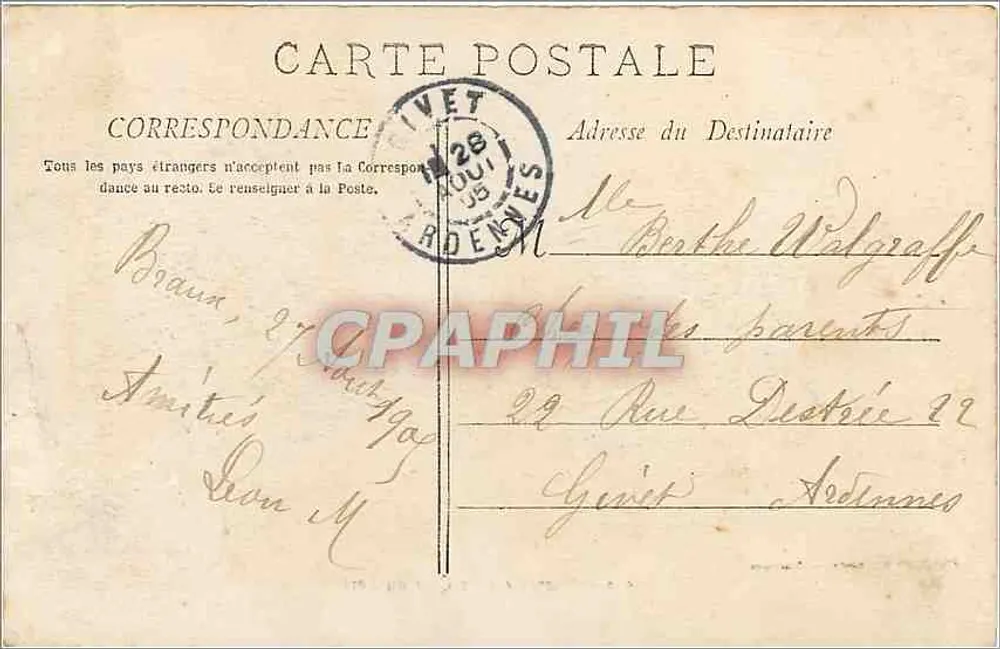 Marseille — O Cais do Porto — Fototipia L. Laco, n°510 - Verso