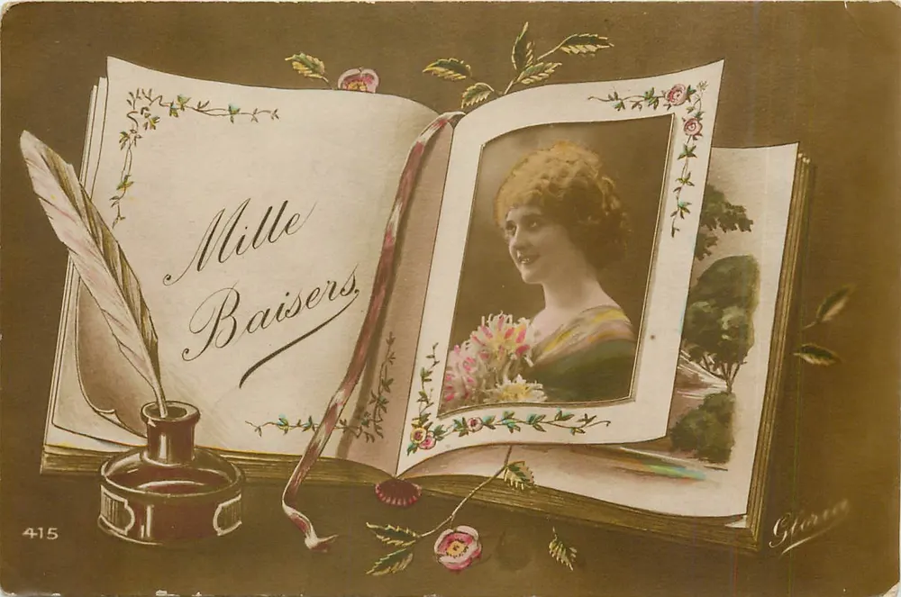 Mille Baisers — ilustração de uma jovem — Grace, n° 415 - Frente