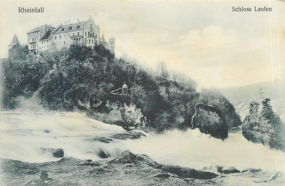 Catarata do Reno — Castelo de Laufen — F. Festersen & Co, Zurique - Frente