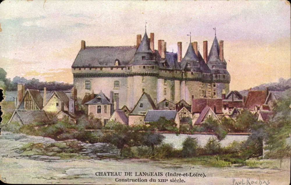 Castelo de Langeais — Construção do XIIIº século — Paul Rochas - Frente