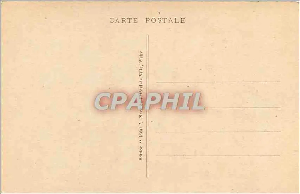 Royat-les-Bains — Église et Fontaine — Idéal, n° 4214 - Verso