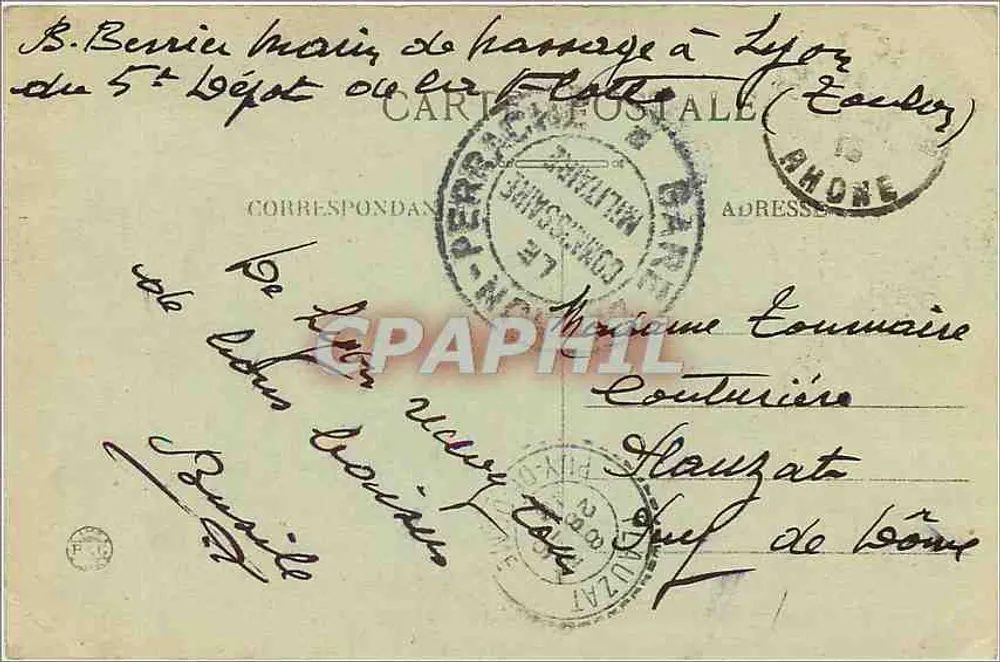 LYON — Pont Gallié (anciennement pont du Midi) — E.R. - Verso