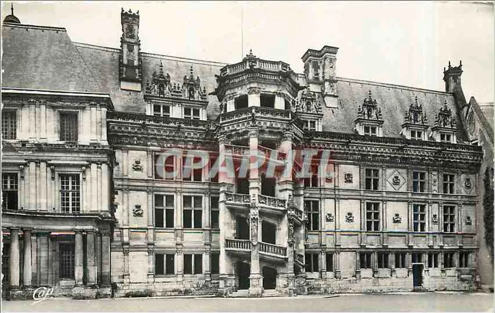 Blois - O Castelo - A Escada de Honra — Réal-Photo, Paris - Frente