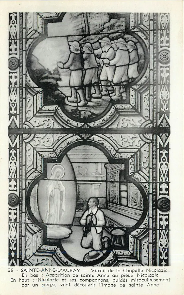 Sainte-Anne-d'Auray — Vitrail de la Chapelle Nicolazic — n°38 - Recto