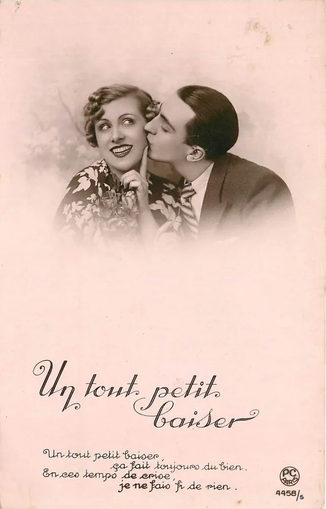 Een klein kusje — PC Paris 4458/5 - Voorkant