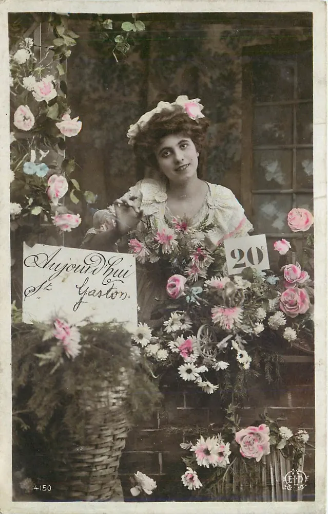 Mulher no meio de flores — 'Hoje Gaston' — EFD n°4150 - Frente