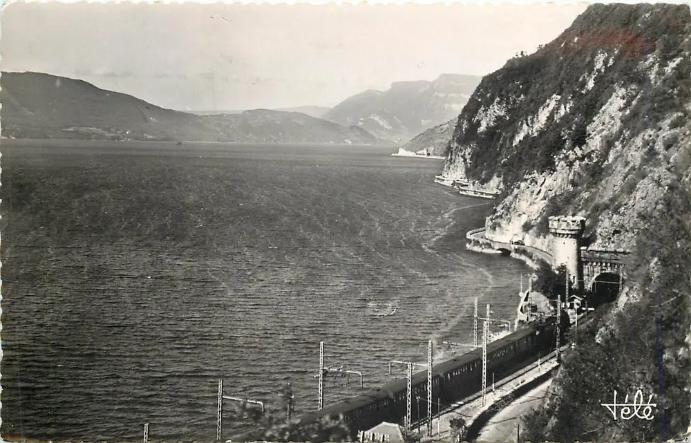 Lac du Bourget — Route de la Corniche et les Tunnels — Éditions TÉLÉ - Frente