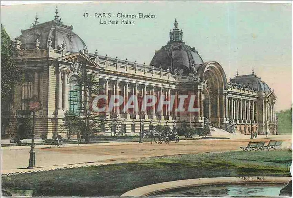 Paris - Champs-Élysées - O Pequeno Palácio — L' Abeille, Paris, n°43 - Frente