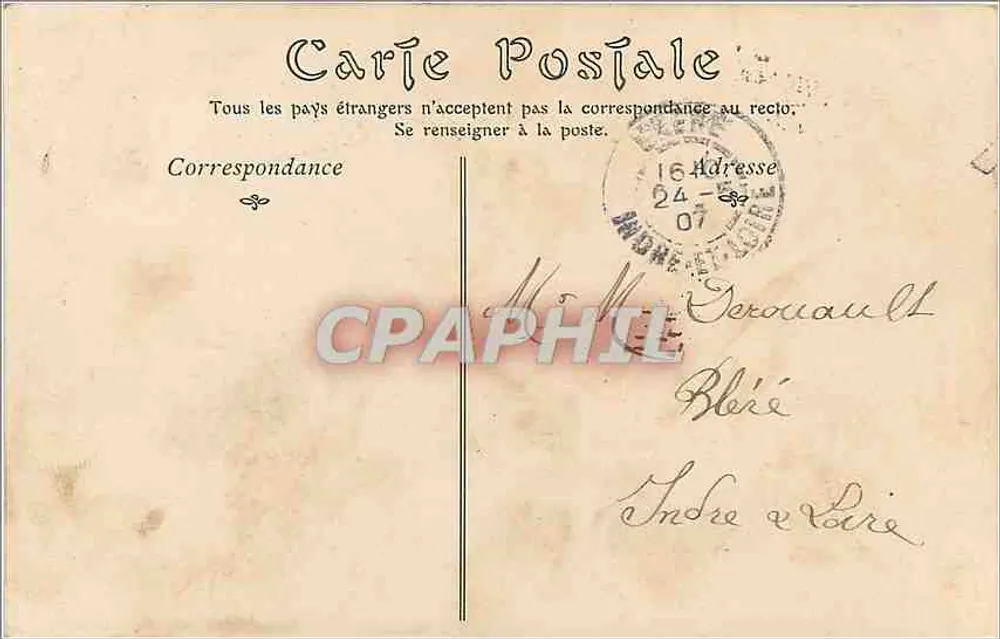 Castelo de Chamariz — Le Buisson de Méranis — Editor N°55 - Verso