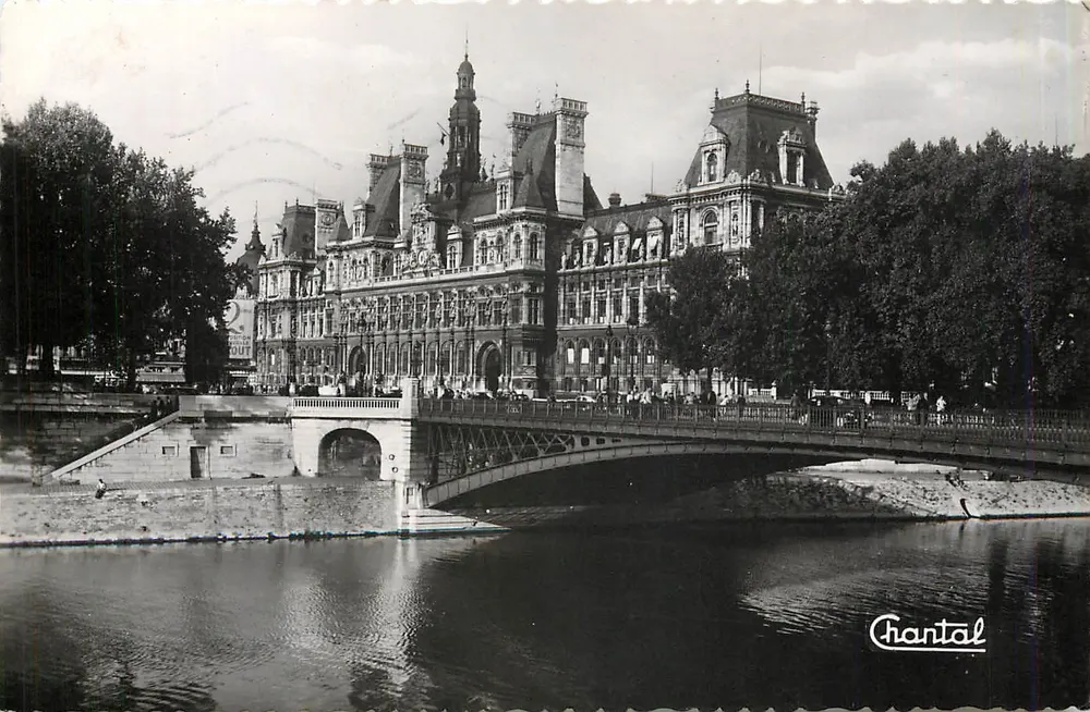 L'Hôtel de Ville et le Pont d'Arcole — Paris — Éditions Chantal - Recto