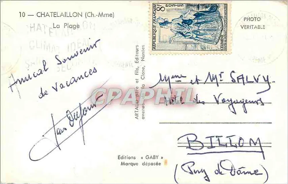 चाटेलैली (चेरेंट-मरीताइम) — एक चिंतनशील तट — गैबी के संपादक, संख्या 10 - पीछे