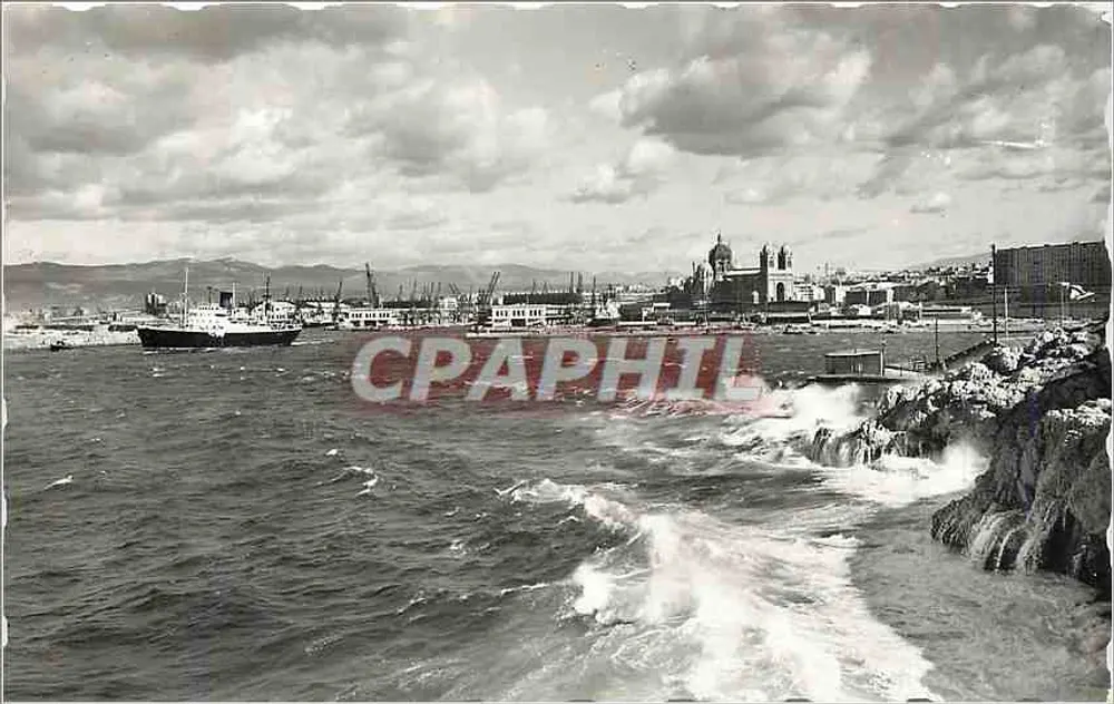 Le Littoral Méditerranéen — Départ d'un Courrier — Éditions de France, Marseille - Recto