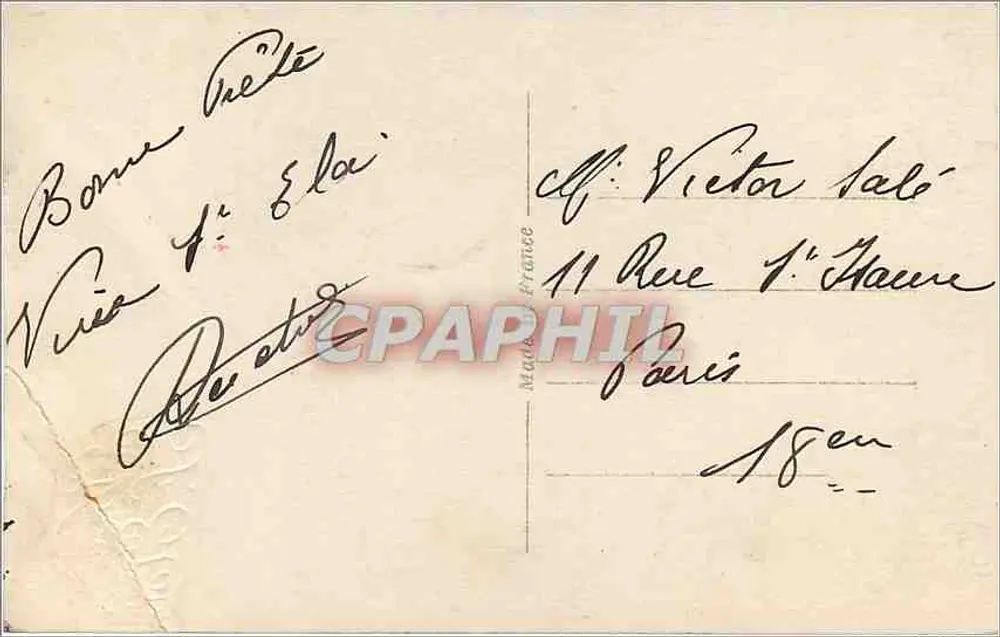 एक युवा आदमी फूलों के बूंद से — पुरानी कार के सामने — S. T. F. 4060 - पीछे