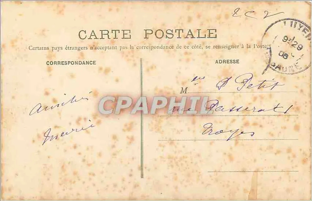 Luxeuil-les-Bains - Casa do Cardeal Jouffroy — Payen e Poulailhon, editores - Verso