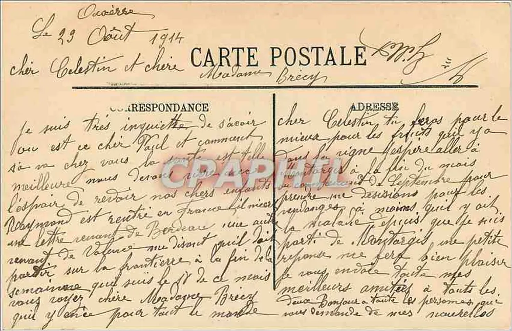 Auxerre — Die Kathedrale vom Manificier-Belvédère aus gesehen — LL. - Rückseite