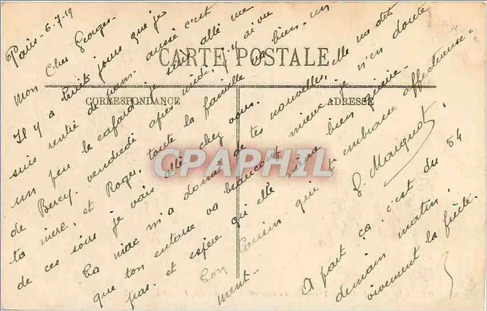 PARIS (1re) — O Arco do Triunfo do Carrossel (Jardim das Túliers) — LL. - Verso