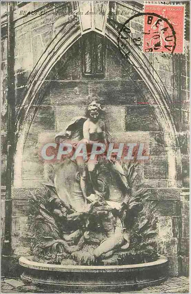 Fontaine dos Amores na Rue de la République — Beaucourt — editada por Beaucourt - Frente