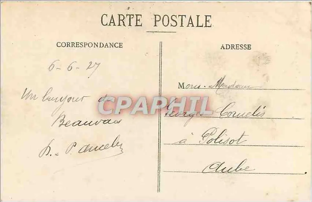 Fontaine dos Amores na Rue de la République — Beaucourt — editada por Beaucourt - Verso