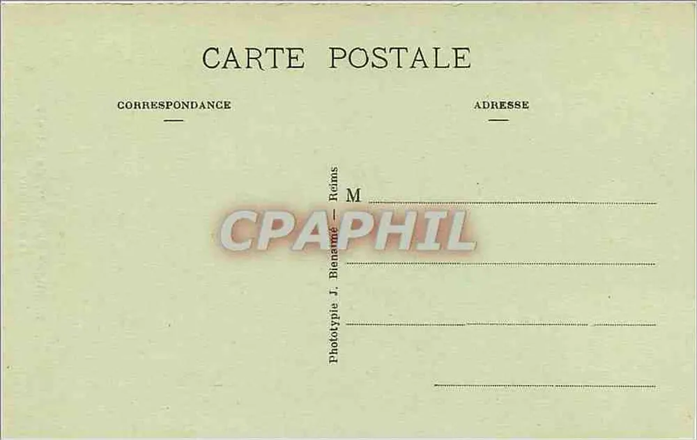 Basilique de N.-D. de Liesse — Le Sanctuaire — Phototype J. Bienamé, Reims - Verso