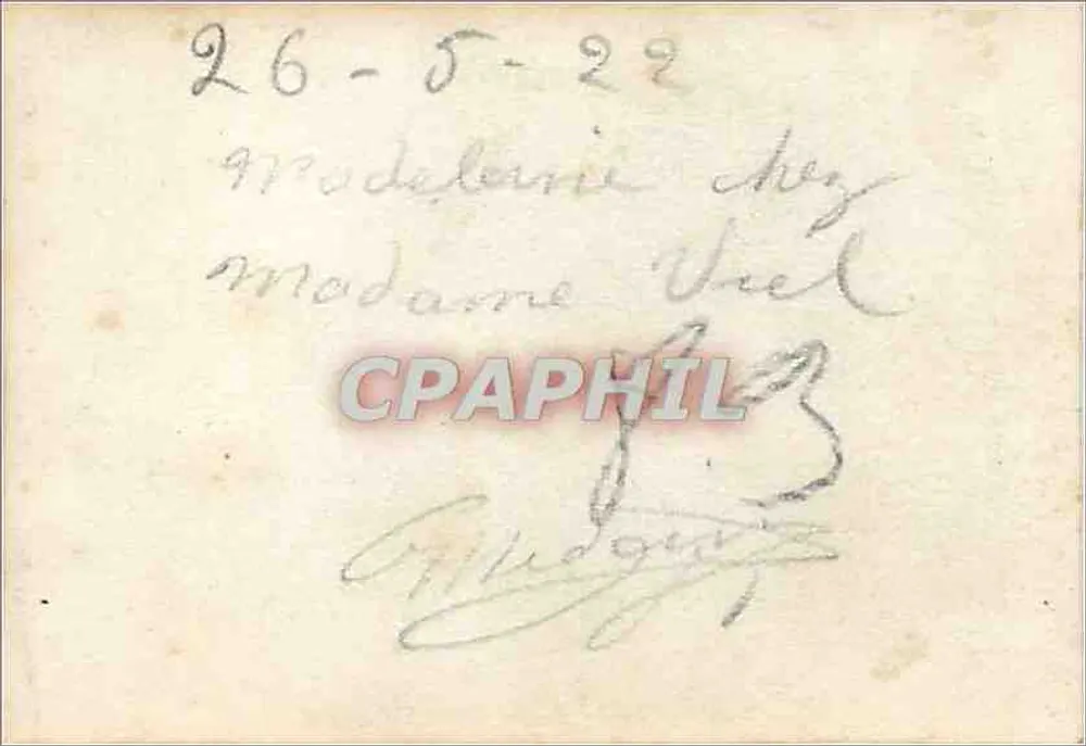 Mulher jogando petanca — 97, rue de la République, chez madame Viel — 26-5-22 - Verso