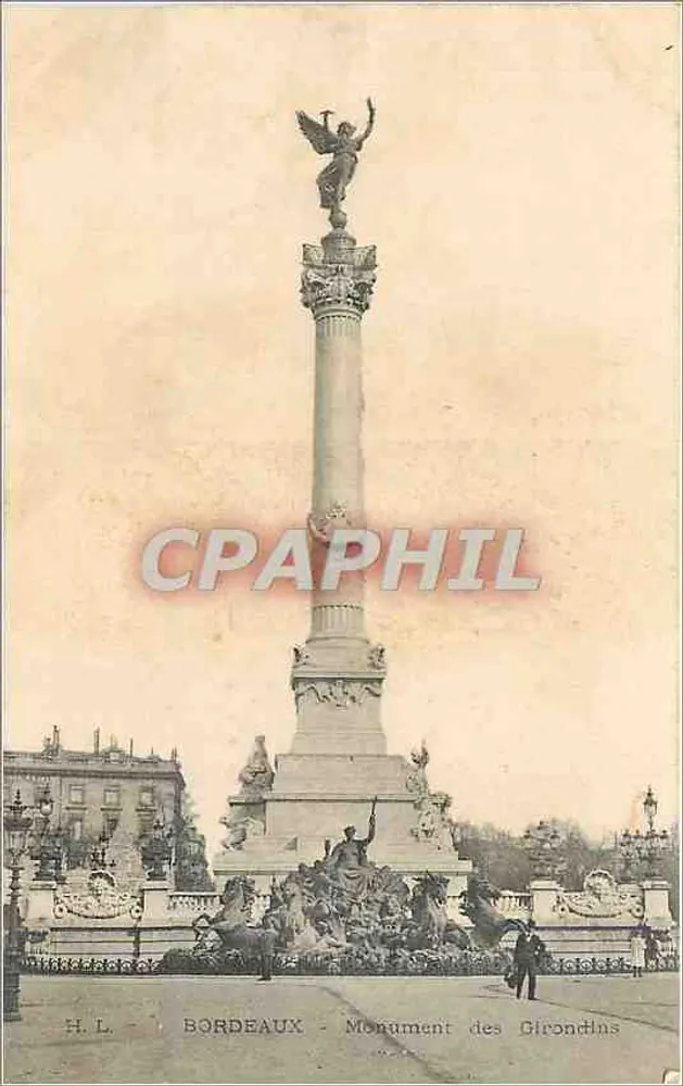 Bordeaux — Monumento dos Girondinos — H.L. n° 1 - Frente