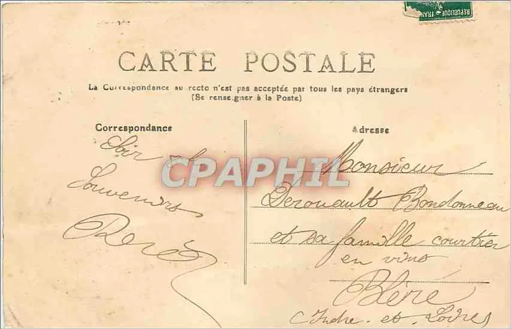 Saumur (M.-et-L.) — Pont Cessart sur la Loire — Fr. Voelcker, phot. Saumur, déposé - Verso