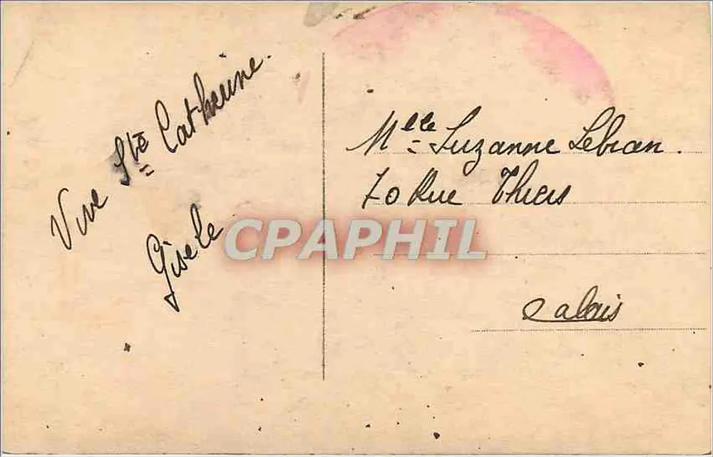 Santa Catarina — Retrato de mulher sorridente — Editor R.A. Nojer, n° 1481 - Verso