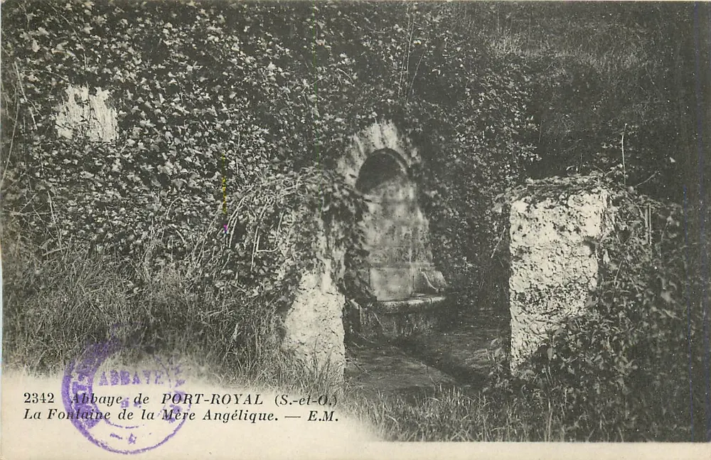 Abtei Port-Royal (S.-et-O.) — Fontäne der Mutter Angélique — E.M. - Vorderseite
