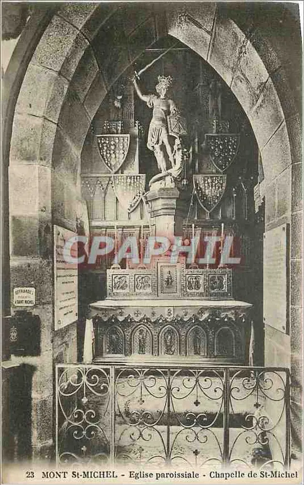 Mont Saint-Michel - Pfarrkirche - Kapelle Saint-Michel - Vorderseite