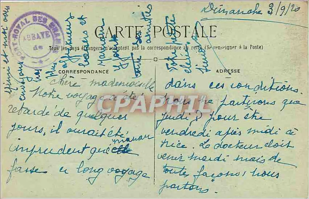 Abadia de PORT-ROYAL — Máscara de Pascal — V.V. — n°22 - Verso