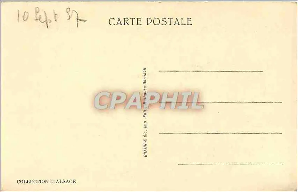 Strasbourg - La Cathédrale - Le Tentateur — Braun & Cie, imp. Edit. Mulhouse-Dornach - Verso