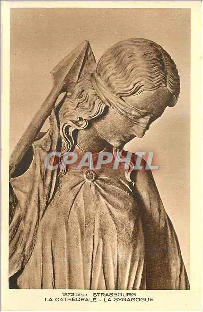 Estátua da Sinagoga em Strasbourg — A Catedral — A Sinagoga — 1872 bis - Frente