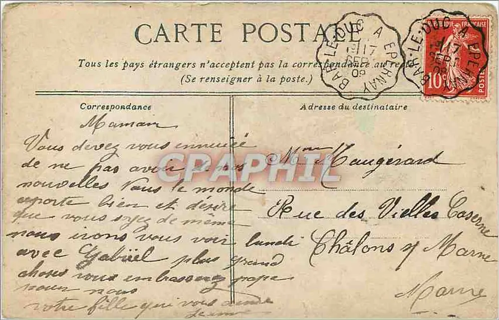 Enfants dans un jardin de choux — illustration humoristique — éditeur non identifié - Verso