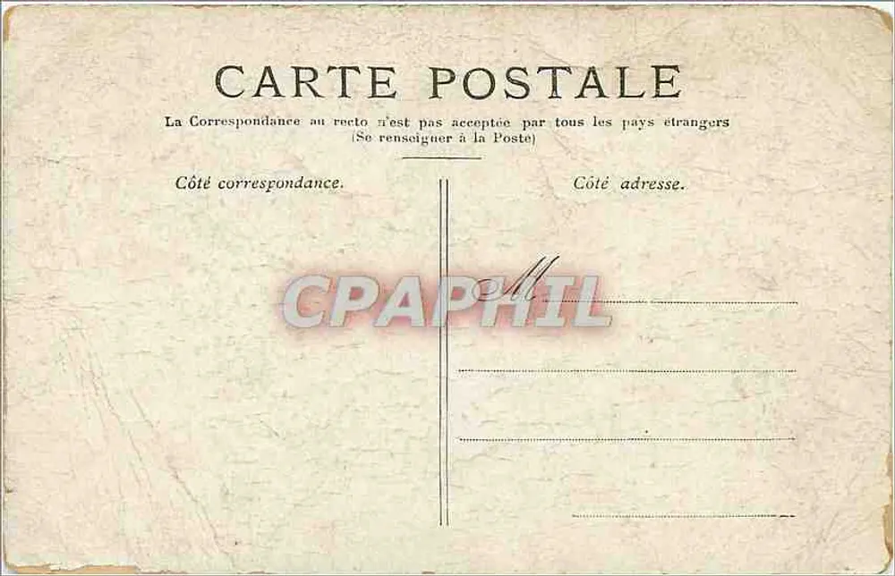 Paris — A Praça da Concórdia — editor não identificado, número de série não visível - Verso